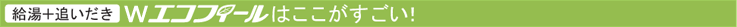 EHKF-4565SAGHは給湯+追い焚き Wエコフィールはここがすごい!!